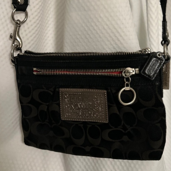 Coach Black Leather Crossbody Bag - Picture 1 of 4